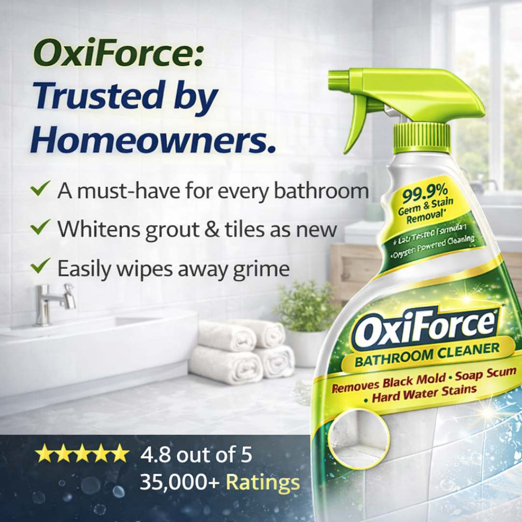OxiForce Bathroom Cleaner - Shower, Tub & Tile Shine Every Corner Buy 1 Get 1 Free